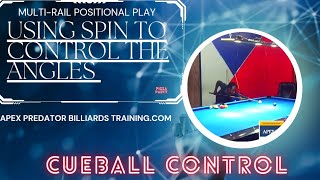 CONTROLLING THE CUE BALL PATH OFF MULTI-RAILS USING SPIN + POSITIONAL PLAY & BALL POCKETING (part 2) screenshot 5