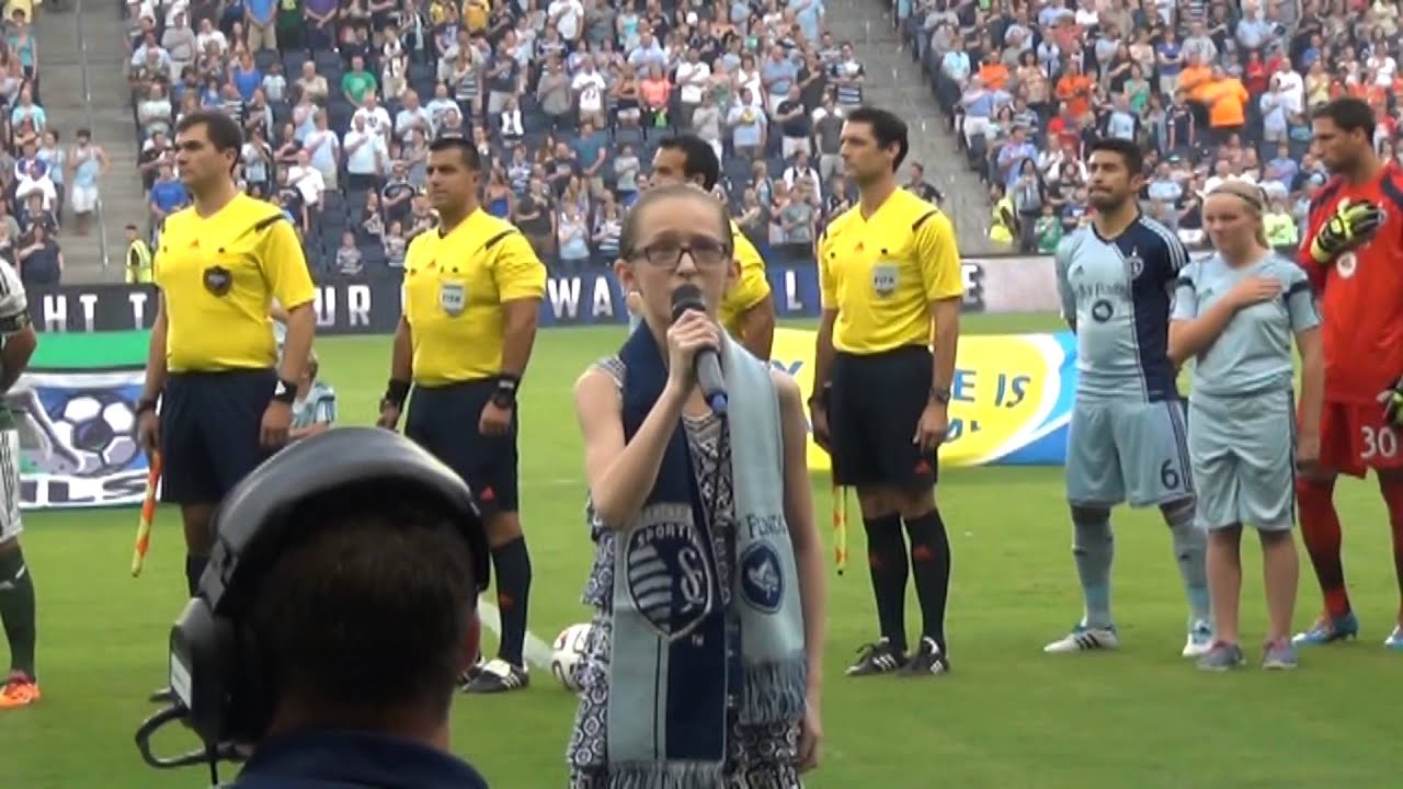 Sporting KC Soccer Game National Anthem YouTube