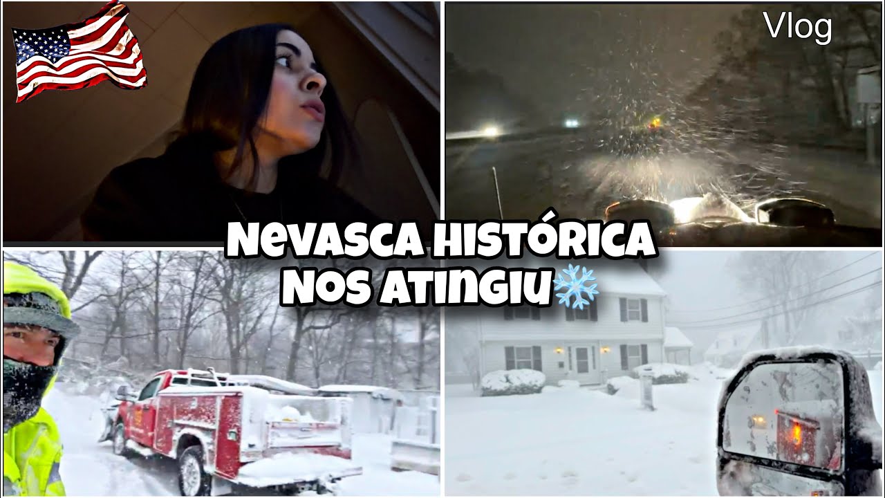 VLOG:ATINGIDOS PELA ❄️NEVASCA DE INVERNO HISTÓRICA DOS ESTADOS UNIDOS🇺🇸