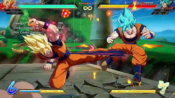 HES SO COOL! QUADRUPLE REJUMP COMBO WITH SUPER SAIYAN GOKU! DBFZ TOD