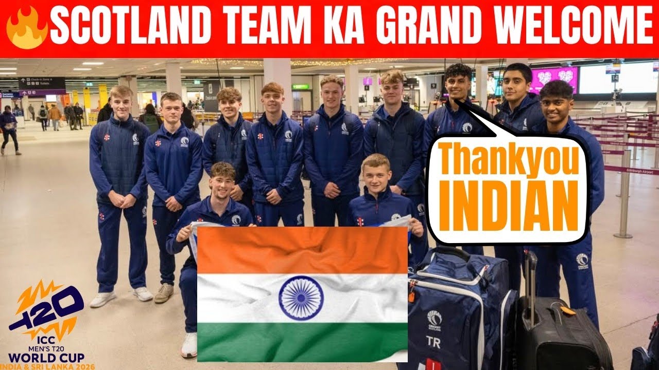 Scotland Team Arrived in India for T20 World Cup 2026 ✈️ | Emotional Message for India |