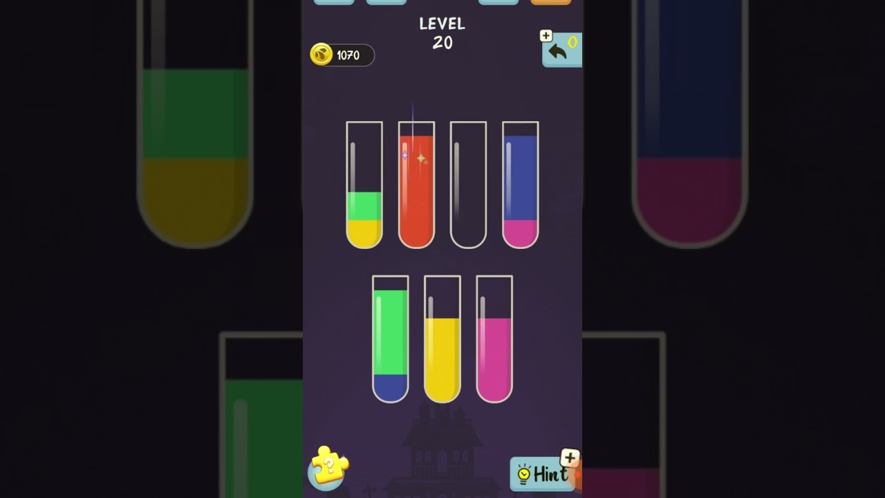 water color sorting puzzel level20