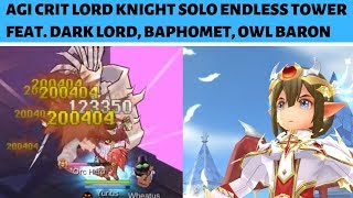 Endless Tower Solo: Agi Crit Lord Knight vs Orc Hero, Dark Lord, Owl Baron, and Baphomet