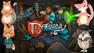 【Barony】ケモノ4匹のダンジョン行軍！#10【ケモ４コラボ】