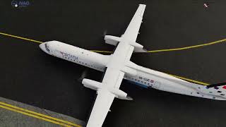 X-Plane 12 ✈️ Dash8 Q400 with allmighties PW150A on  IVAO turboprop tour✈️ LFML-LIMC