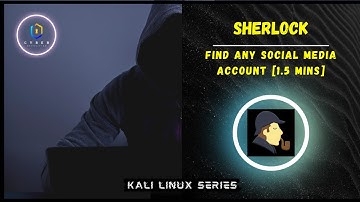 Sherlock | Find Social Media Accounts [1.5mins] | Kali Linux