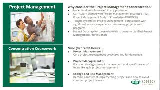 MBA Concentrations Webinar