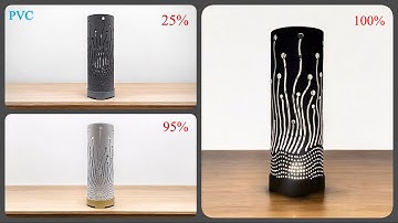 Make your own beautiful bedroom decorative table lamp using PVC pipes