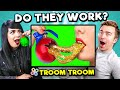 DO THEY WORK? Trying Troom Troom Hacks and 5-Minute Crafts | Adults React