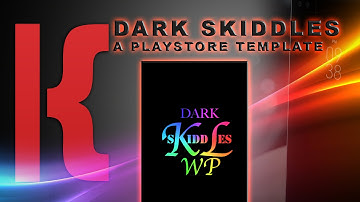 KLWP:  Dark Skiddles - A PlayStore Template