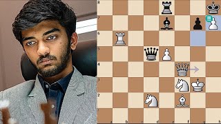Gukesh's Brilliant Move: Destroying Opponent with gxh7