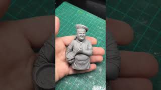 Sculpting process with polymer clay # 6