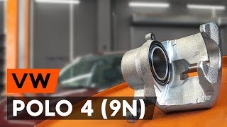 Ako vymeniť predných brzdový strmeň na VW POLO 4 (9N) [NÁVOD AUTODOC]