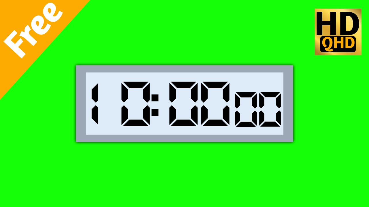 10 Minute Timer Green Screen ।। No Copyright habibur_rahman YouTube
