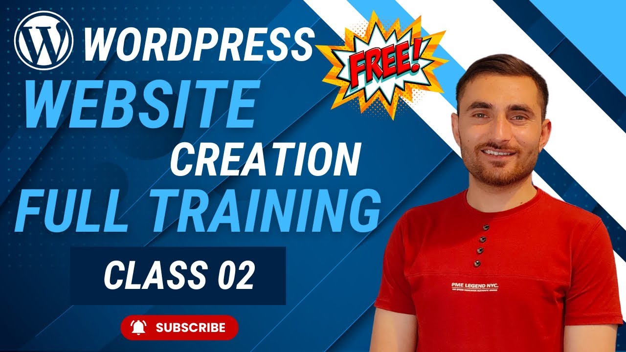 WordPress Website Creation Full Training Class 02 - YouTube