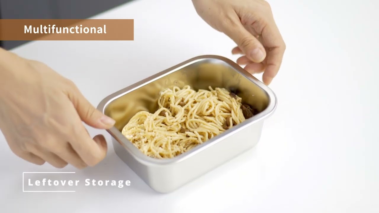 IKOO microwave safe stainless steel food container