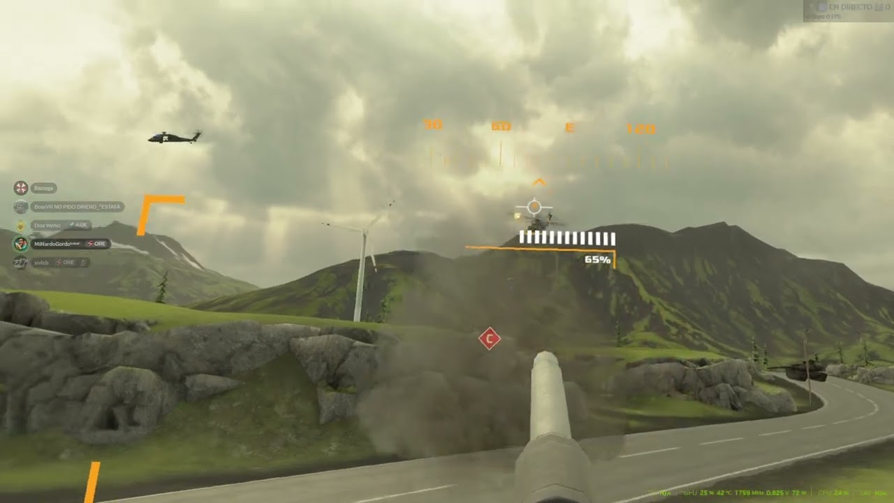 Forefront VR - Tanque Vs helicopter | 