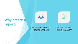 Usability Test Step 9: Create your Usability Report