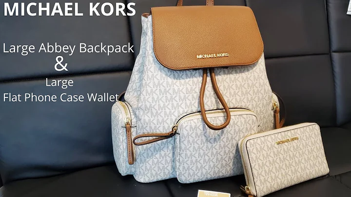 MICHAEL KORS Abbey Large Backpack & Large Phone case wallet