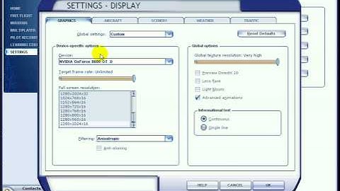 FSX Settings Tutorial Part 1 of 3