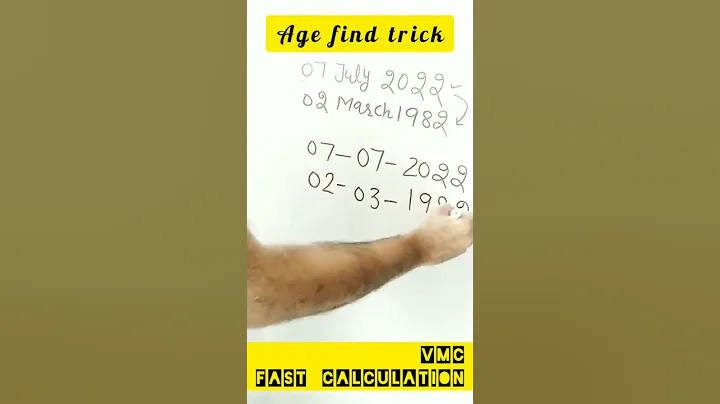 Age calculation technique#shorts #youtubeshorts #Age#math #tricks