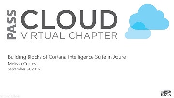 Building Blocks of Cortana Intelligence Suite in Azure with Melissa Coates