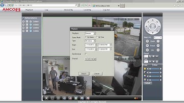 AmcoSecurity DVR Web interface