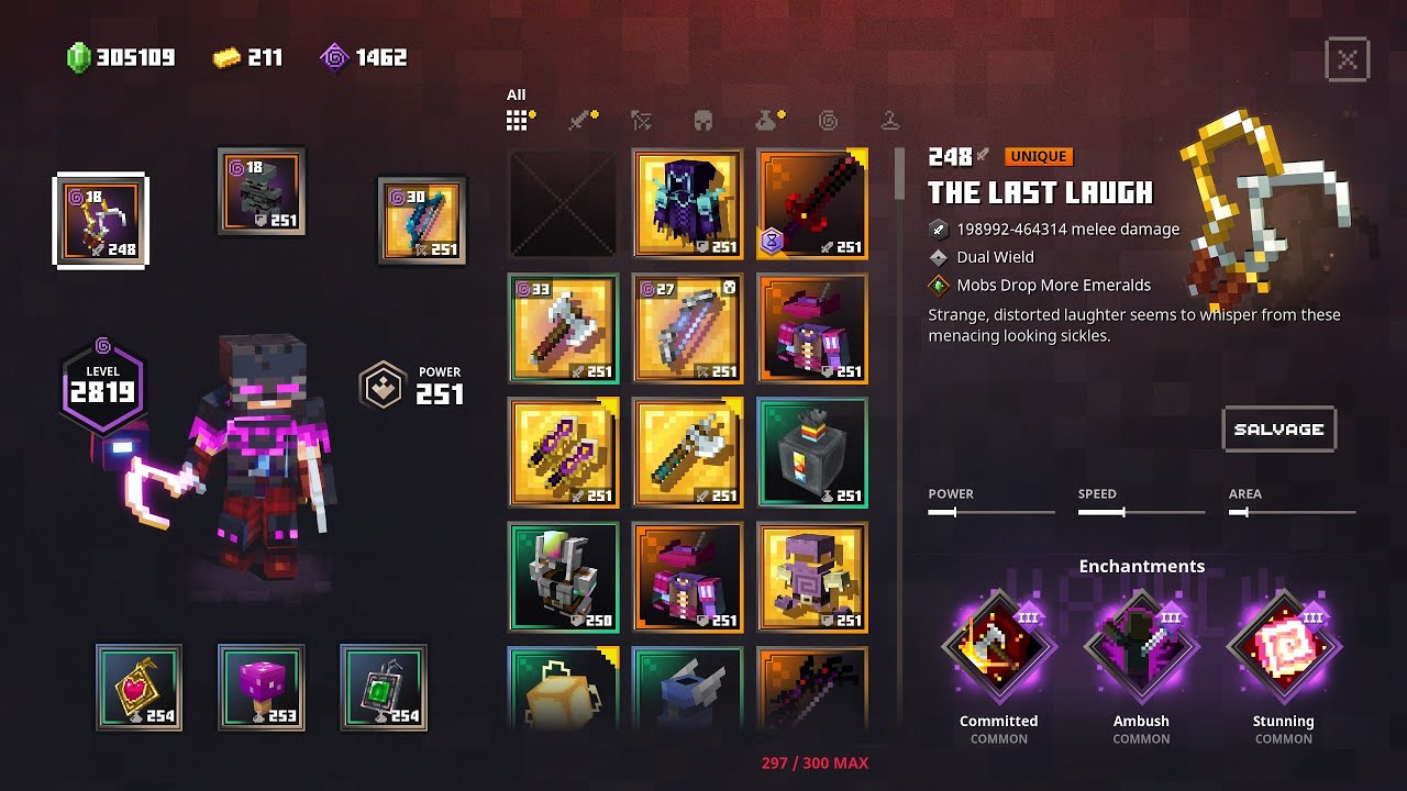 Minecraft Dungeons Lord of Dissension Ambusher Build Apoc+25 Fiery Forge