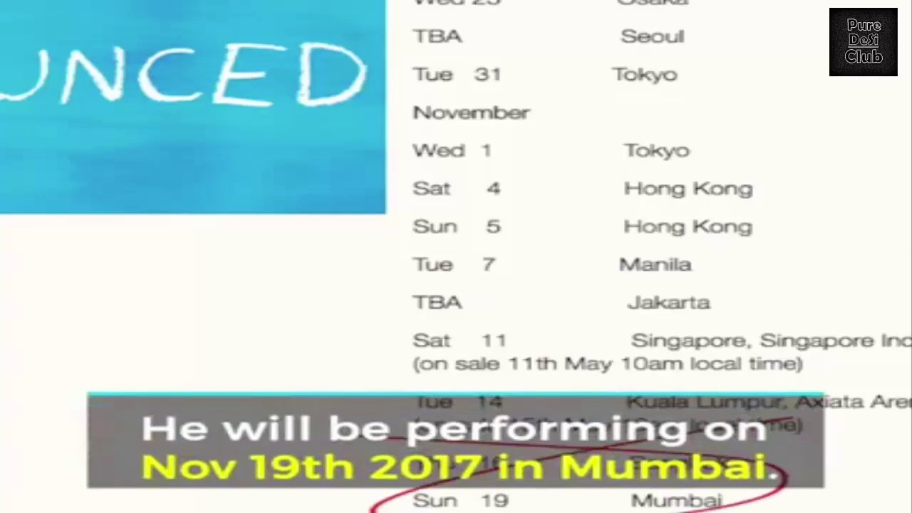 Ed Sheeran In Mumbai | Divide Asia Tour | India