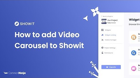 How to add a Video Carousel to Showit