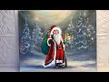 HOW TO PAINT SANTA CLAUS 🎨 CHRISTMAS ~ STEP BY STEP~ ACRYLIC PAINTING TUTORIAL