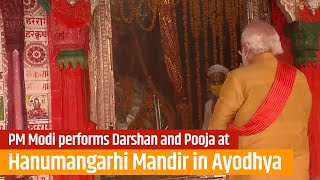 PM Modi performs Darshan and Pooja at Hanumangarhi Mandir in Ayodhya, Uttar Pradesh | PMO