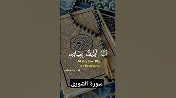 سورة الشورى #دويتو #quran #دعاء #لايك #تيك_توك #دعاءمستجاب #صباح_الخير #حالاتواتس #duet #صباحالخير