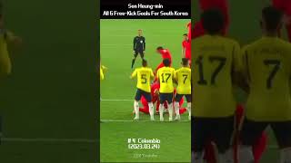 Son Heung-Min All 6 Free Kick Goals For South Korea