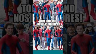 TOM HOLLAND FALA COM FÃS DURANTE GRAVAÇÕES DE HOMEM ARANHA!