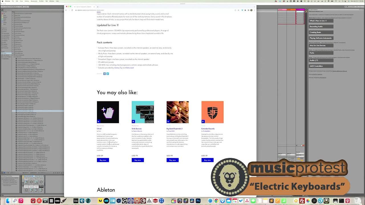 Ableton Electric Keyboards Sound Pack Round Up YouTube