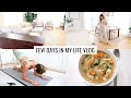 VLOG | Home Cleaning Routine, New Living Room Furniture & Cozy Healthy Soup | Annie Jaffrey