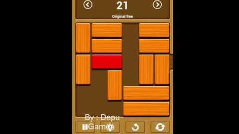 Unblock me Free ( Relax Mode ) Puzzle 20, 21