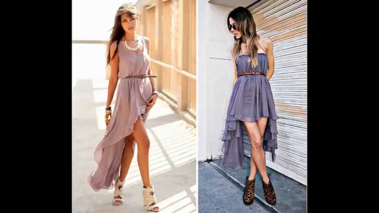 vestido curto e longo