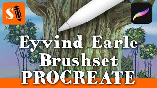 Procreate Custom Brushes to Paint like Disney artist Eyvind Earle