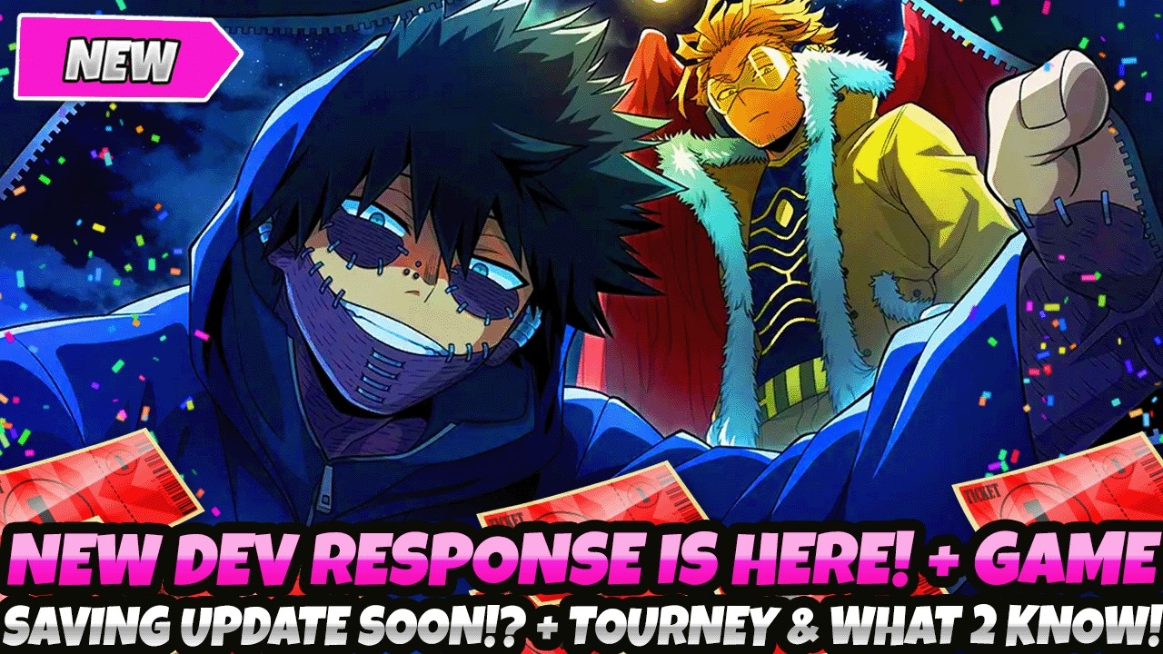 *NEW DEV RESPONSE IS HERE!* + GAME SAVING UPDATE SOON!? + TOURNEY! WHAT 2 KNOW (My Hero Ultra Rumble