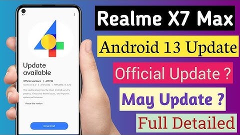 Realme x7 Max new update | battery issues | Android 13 Update Date | Ui 4.0 Android 13 #viral