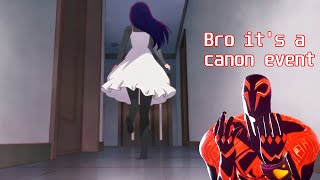 Miles tries to save Ai Hoshino (canon event meme)