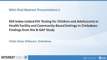 Index-Linked HIV Testing for Children and Adolescents in HealthFacility and - Chido Dziva Chikwari