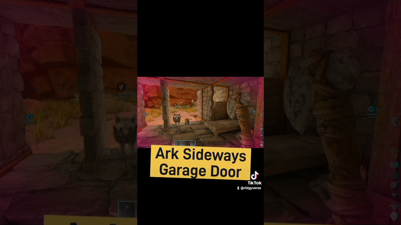 Ark Ascended Garage Doors Sideways 