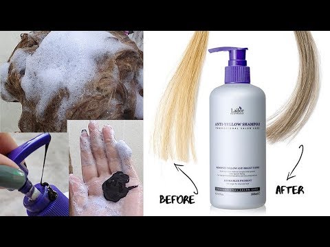 Lador Anti Yellow Shampoo 아도르 안티 옐로우 보색 샴푸 리뷰 | K-BEAUTY