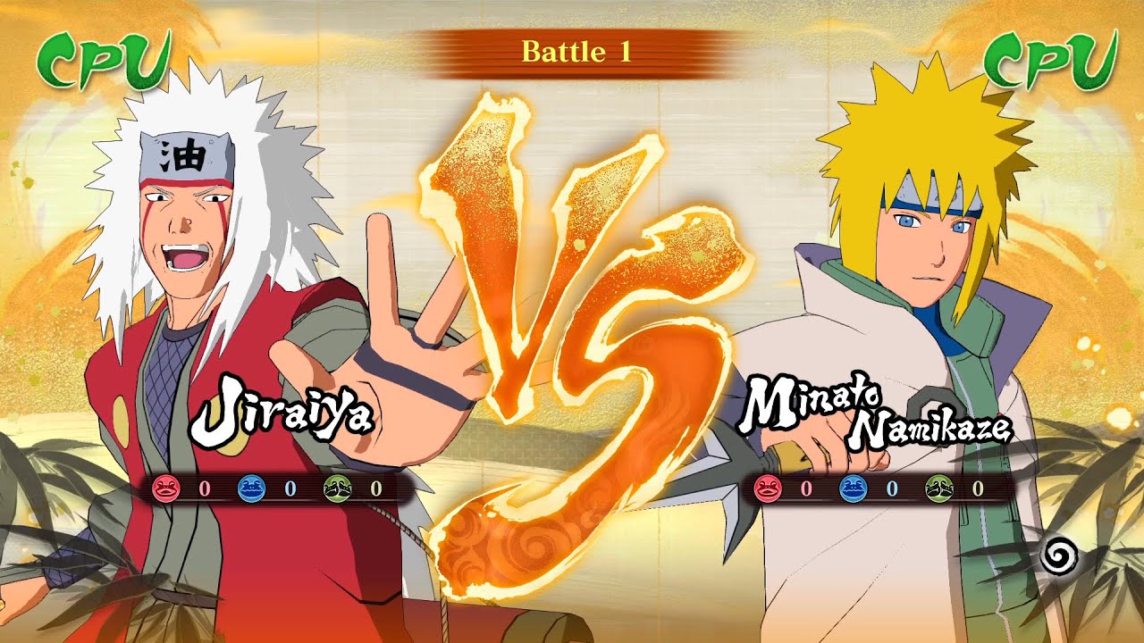 Jiraiya vs. Minato | Legendary Sannin vs. Yellow Flash – Naruto Storm Connections