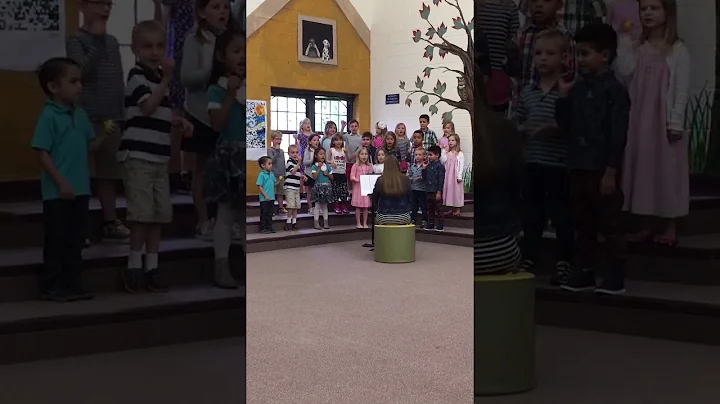 Veronica's kindergarten class singing I'm growing up