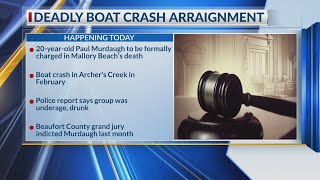 Deadly boat crash arraignment