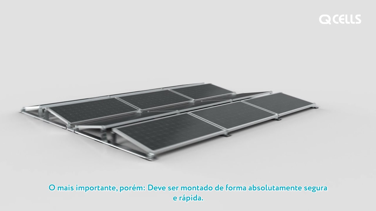 Q CELLS - Q.FLAT-G6 Installation Video (EN - Portuguese Subtitle)